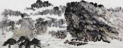 群峰幻出奇2017年 70cmX173cm