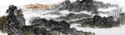 山居幽赏2016年 49cmX173cm1