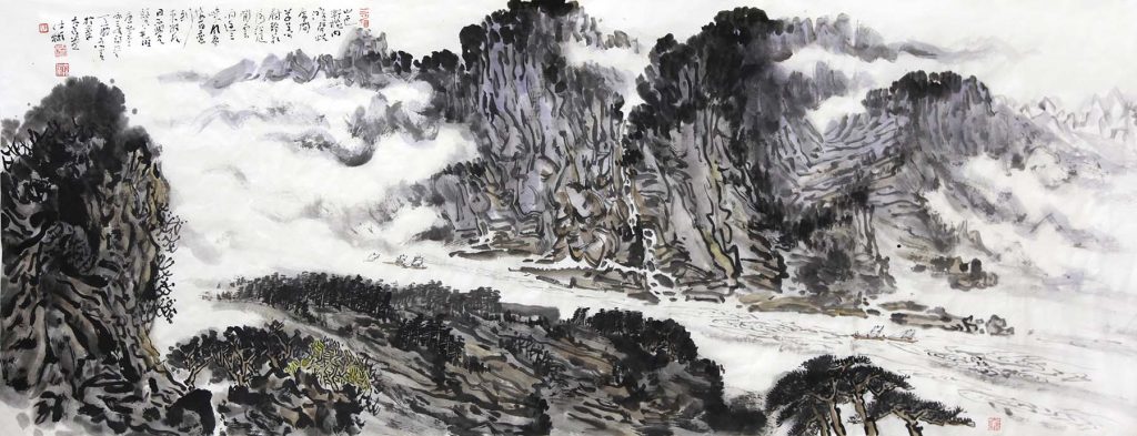峡江风云2017年 70cm×179cm